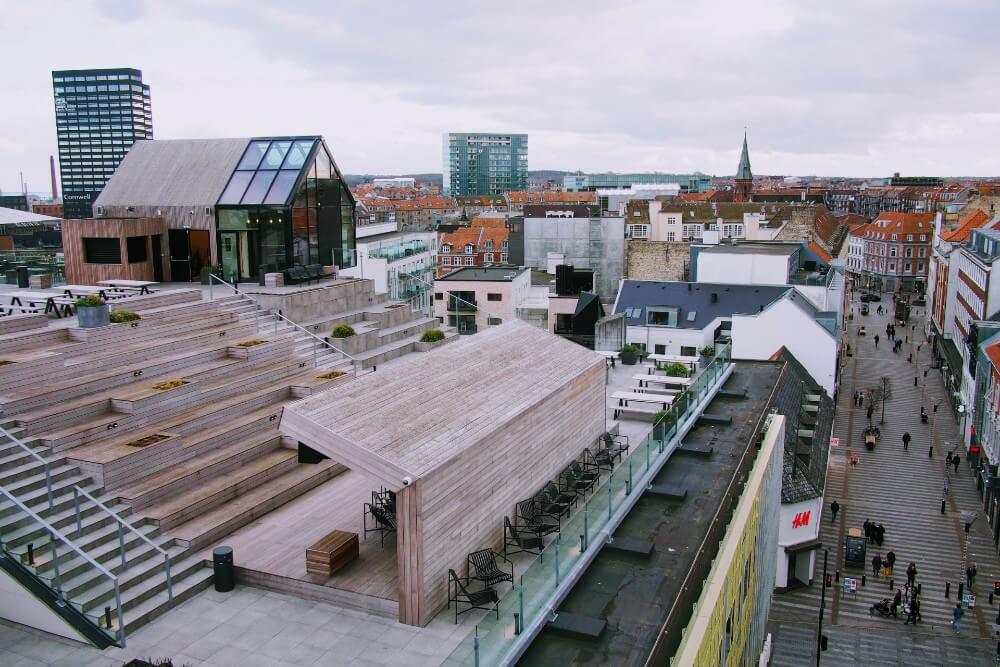 The Salling Rooftop can be found on the top floor of the Salling department store