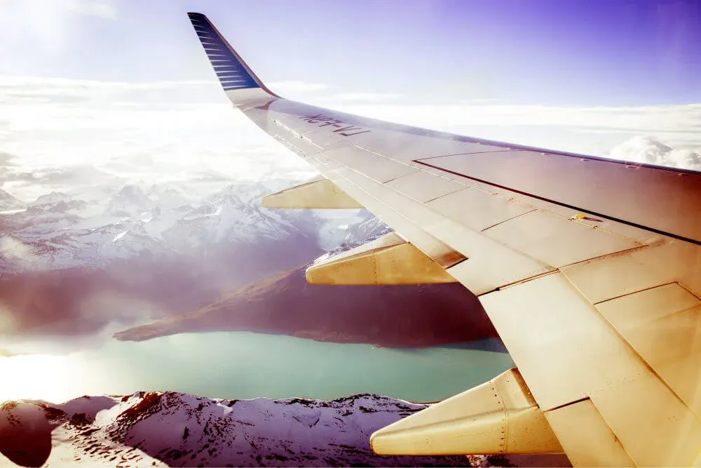 The views from aeroplane windows are always impressive