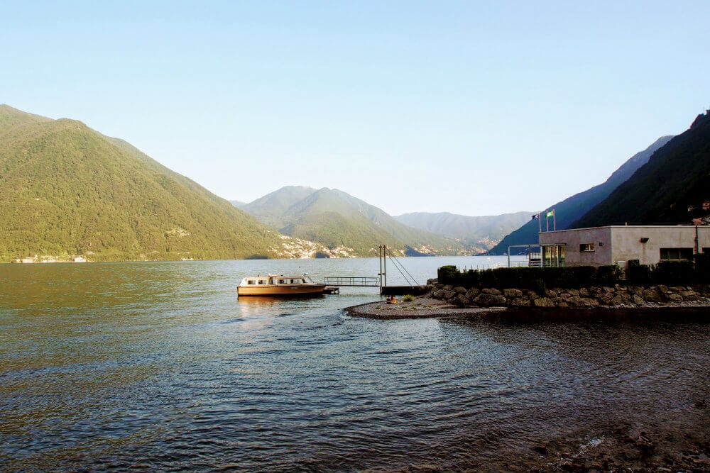 Argegno’s Lido (white building on right) is said to have been built without planning permission.