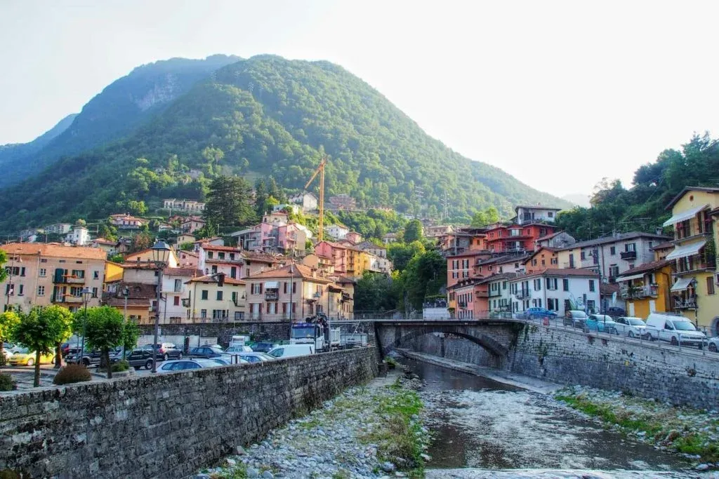 Almost all of Argegno can be seen from the bridge by the harbour