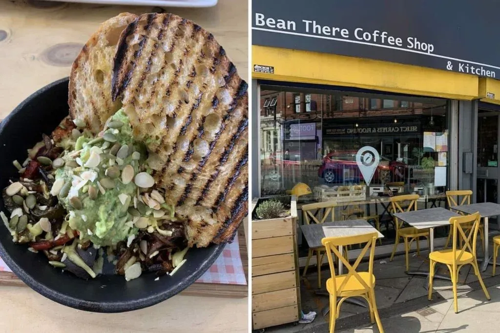 Bean There Coffee, Liverpool serves meat, but their vegan options are really good