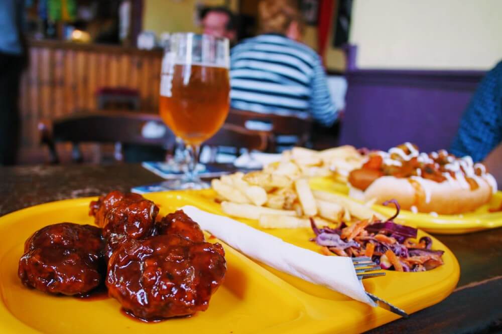 100% vegan junk food at The Caledonia, Liverpool