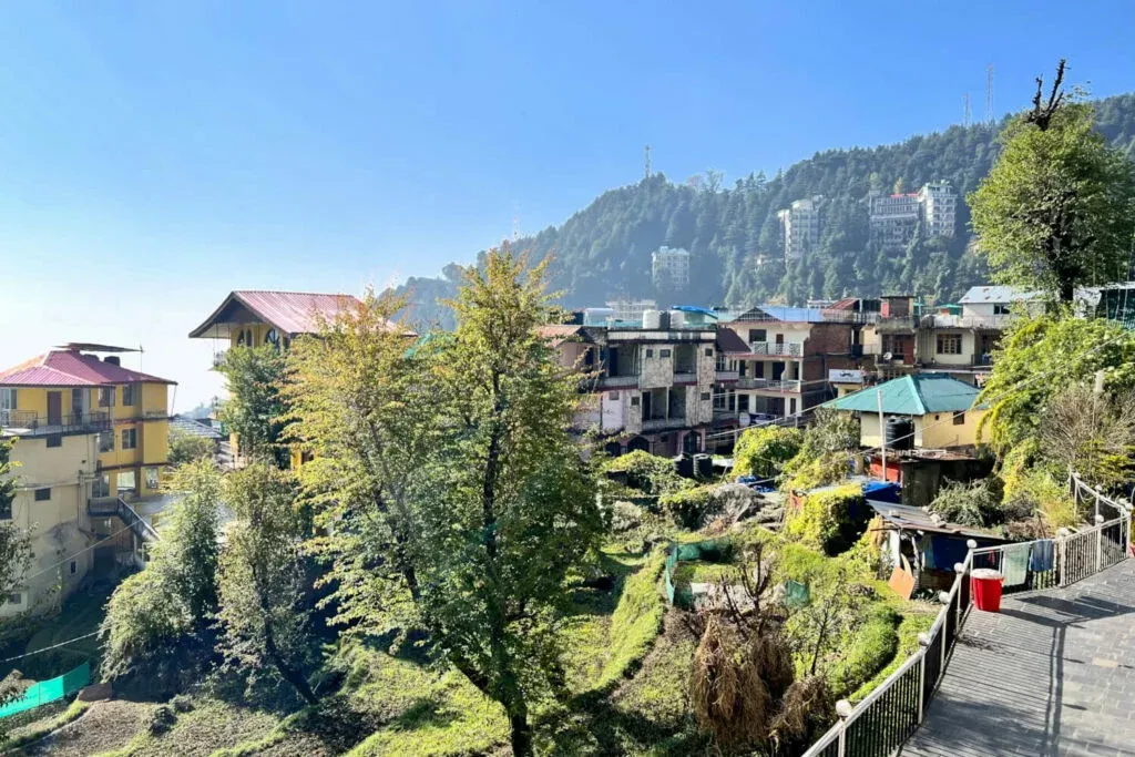 The view from Hotel Sky Pie in Dharamshala, India