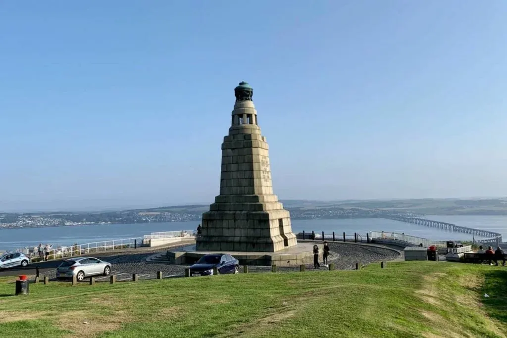 Dundee Law provides great views of the city and the Tay Rail Bridge