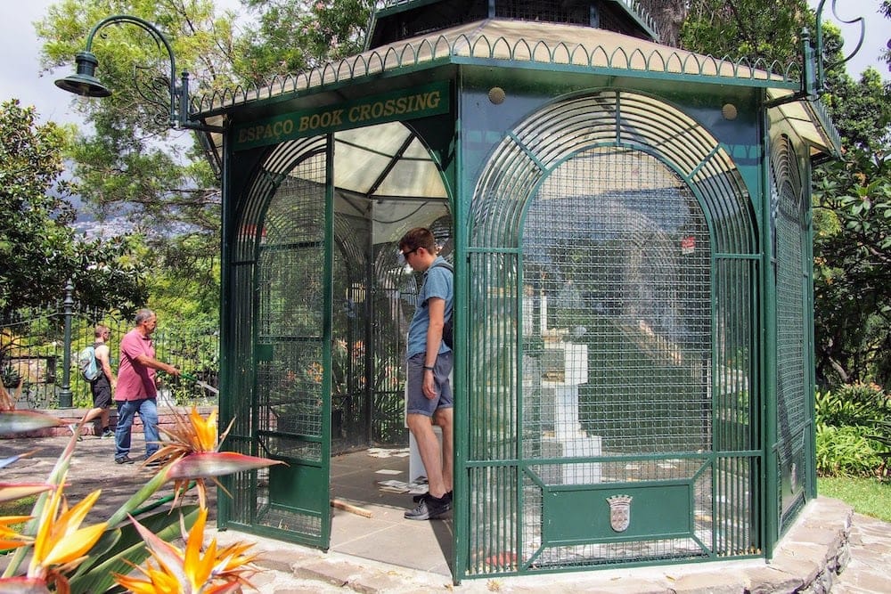 A book exchange inside Santa Catarina Park