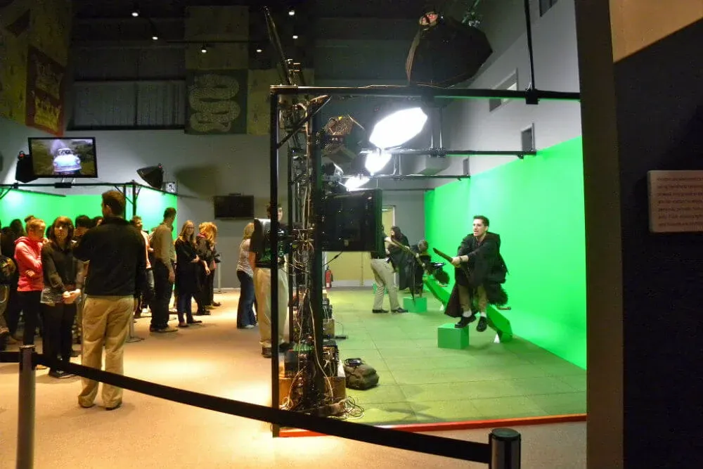 Where else can you ride a broomstick against a green screen? (Photo: Rev Stan)