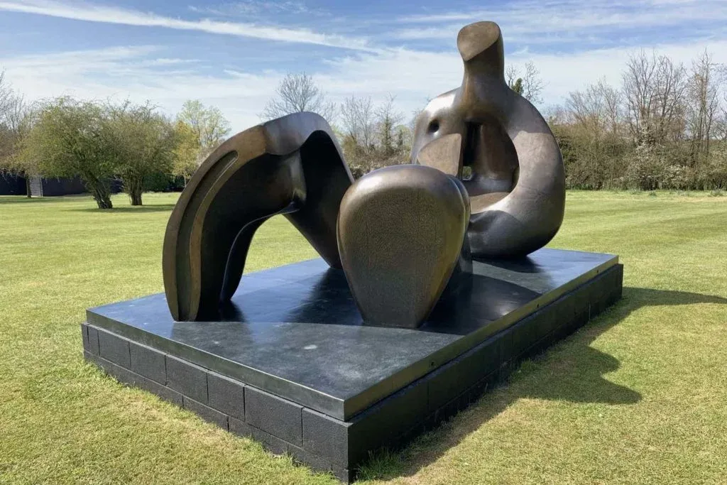 Henry Moore is famous for his large abstract sculptures