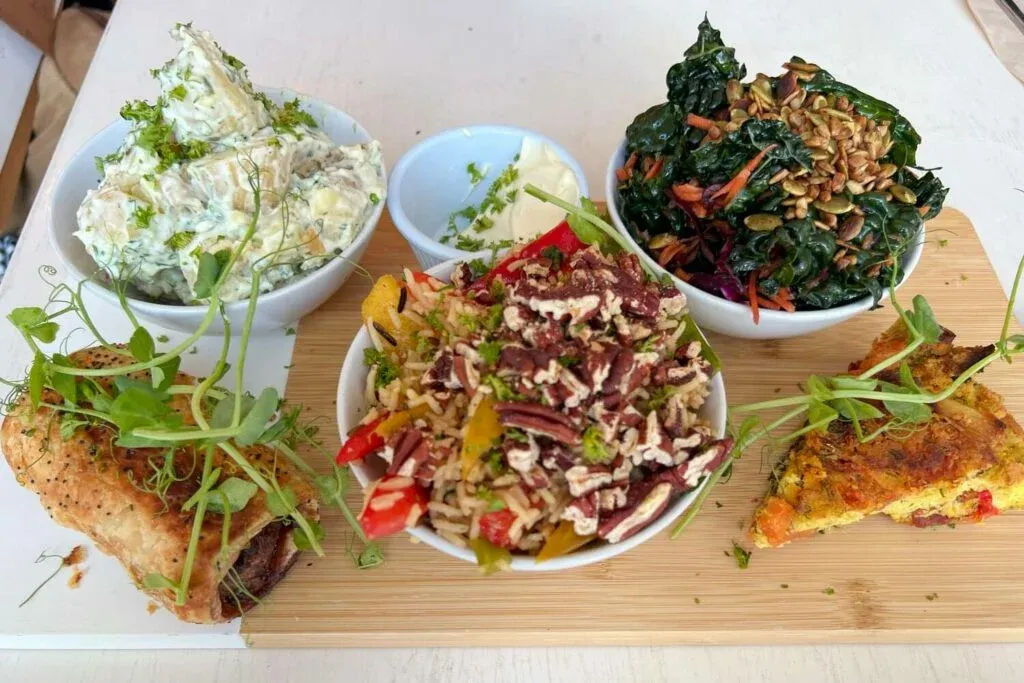 A delicious sharing platter at Culture, a 100% vegan cafe in Inverness