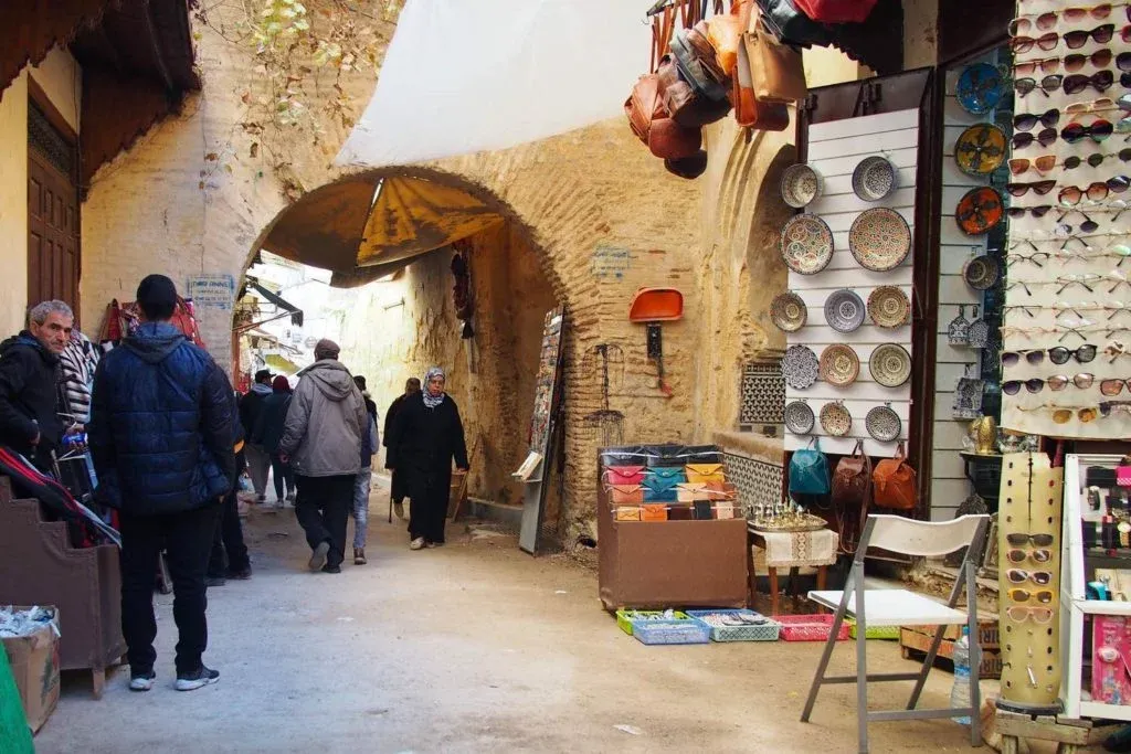 Wandering the atmospheric lanes of the medina in Fes, Morocco