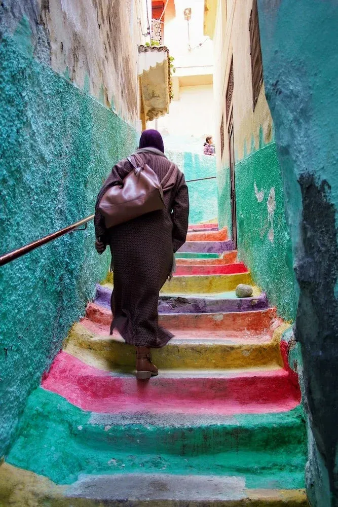 We were shown around the town of Moulay Idriss by a local guide