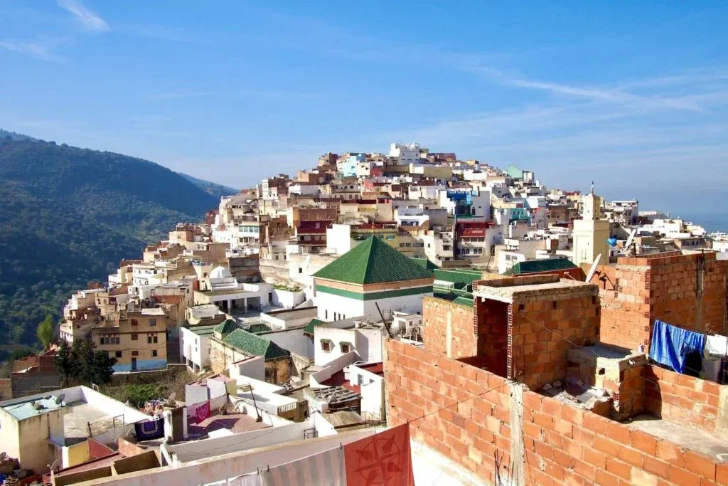 The Moroccan town of Moulay Idriss perches on top of a small hill, a truly less explored place