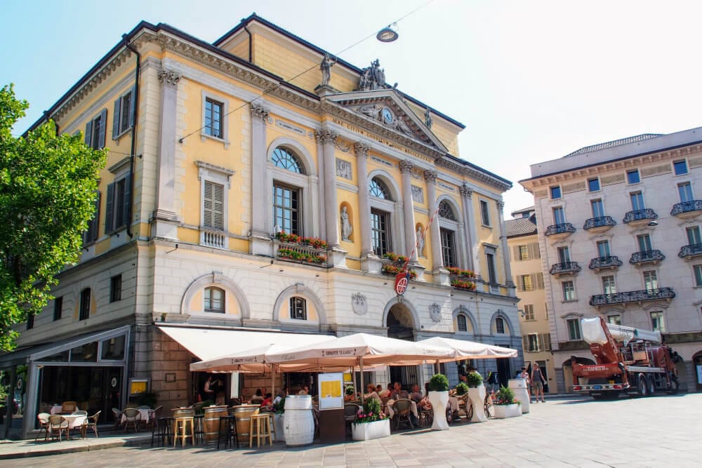 Municipio di Lugano on Piazza Riforma houses the tourism office