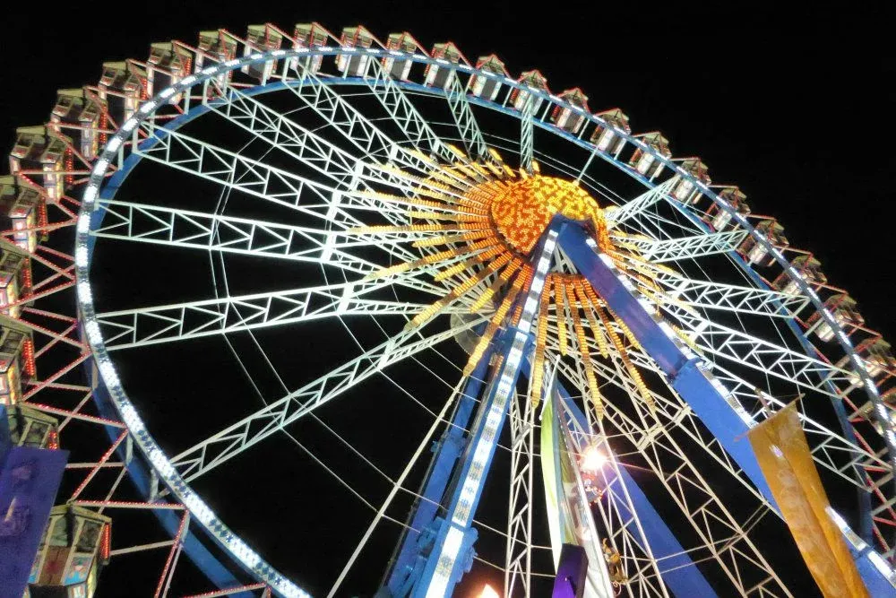 One of the more gentler rides at Oktoberfest