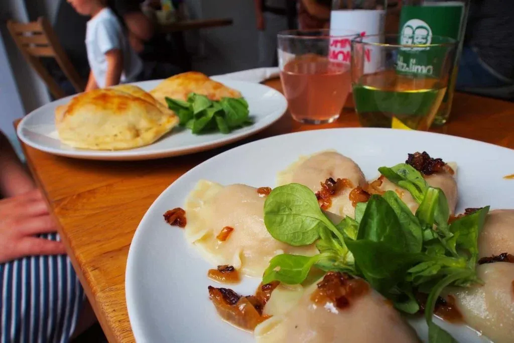 A variety of pierogi, essential eating whilst in Poland