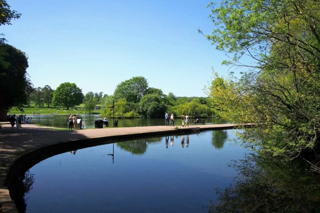 Verulamium Park is a lovely place for a walk at any time of the year, but especially on a sunny day