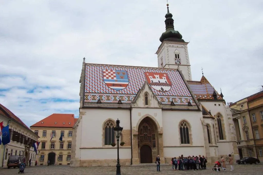 St Mark’s Church is often seen on the front of travel guide books and is one of the best things to do in Zagreb